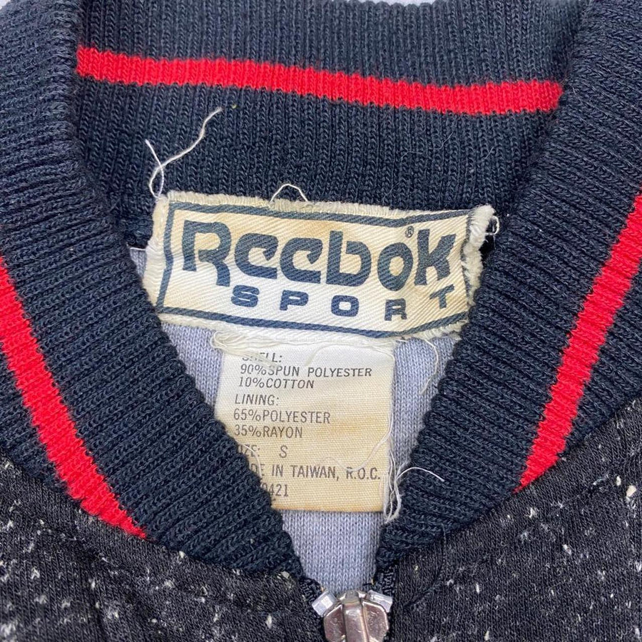 Reebok Sport Vintage Early 00s Retro Heavy Zip-Up Bomber Jacket