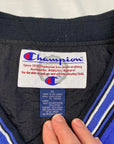 Champion Vintage Blue Lined Retro Pullover Windbreaker