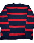 Tommy Hilfiger Vintage Navy & Red Fine Knit Jumper