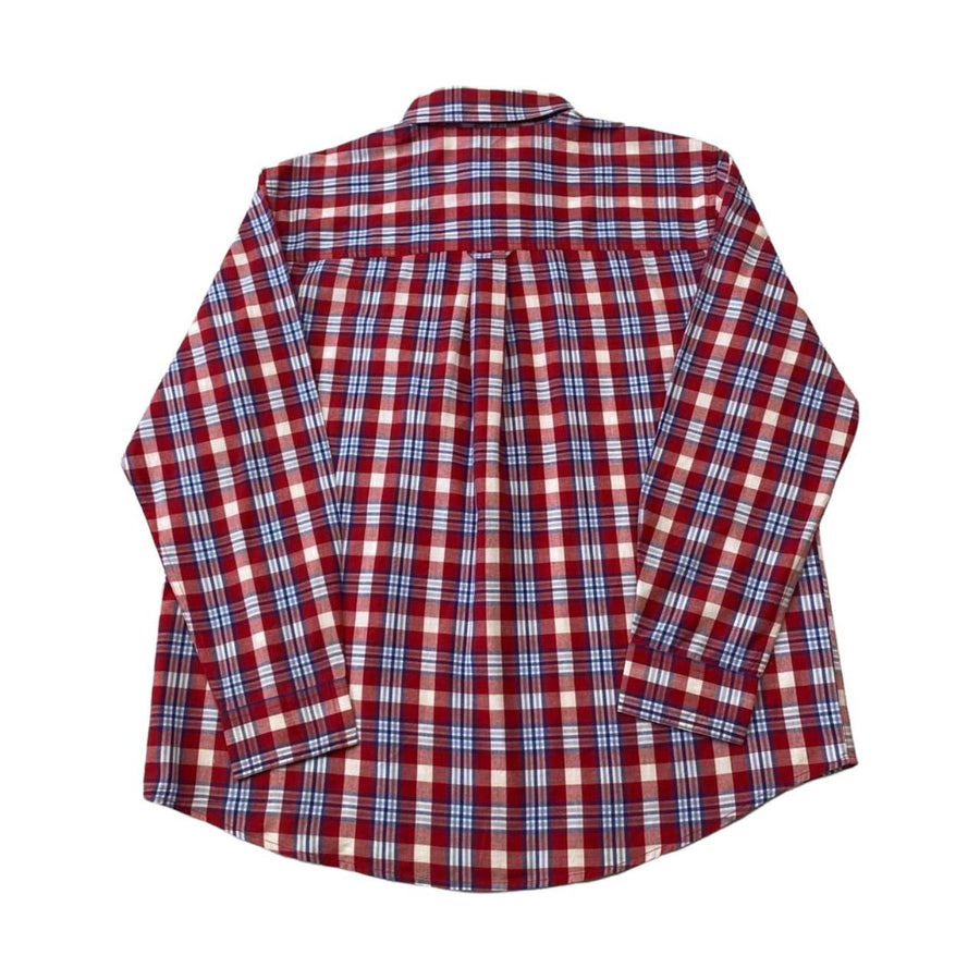 Chaps Vintage Red & Blue Checked Vintage Long-Sleeved Shirt