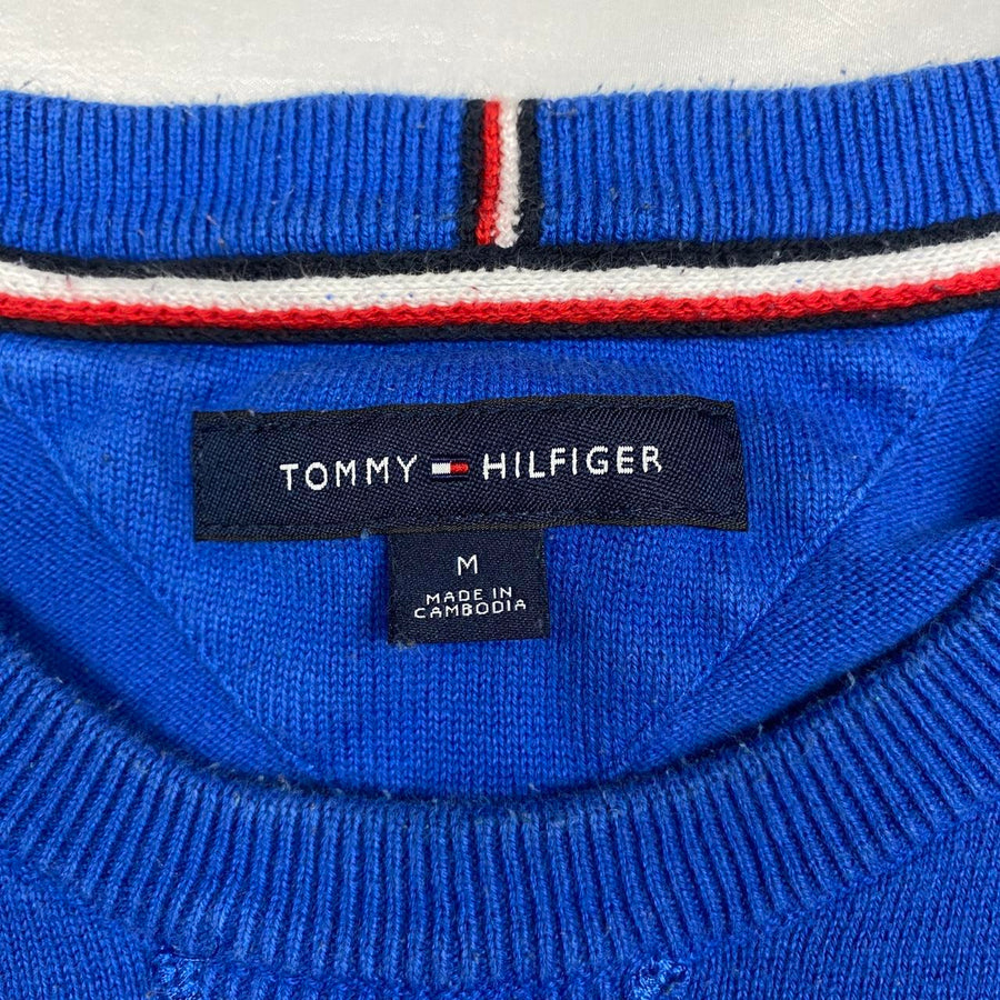 Tommy Hilfiger Vintage Royal Blue Fine Knit Jumper