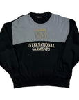 Valentino Monica Vintage 90s Black & Grey Spellout Sweatshirt