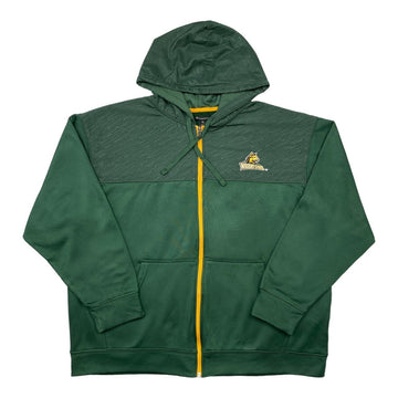 Champion Vintage Green Zip-Up Fleece Lined Jacket - Wright State