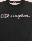 Champion Vintage Black Spellout Sweatshirt