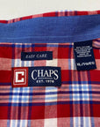 Chaps Vintage Red & Blue Checked Vintage Long-Sleeved Shirt