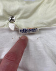 Ellesse Vintage Zip-Up Light Blue & Cream Nylon Retro 80s Track Jacket