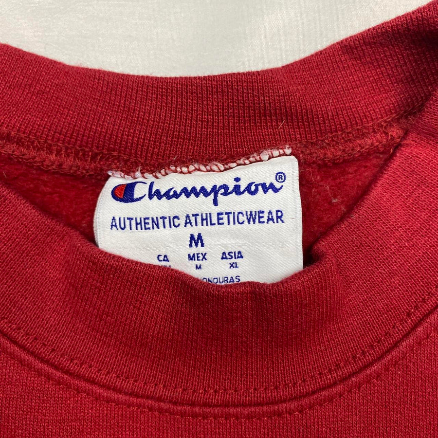 Champion Vintage Red Bradley Spellout Sweatshirt