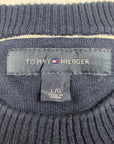 Tommy Hilfiger Vintage Navy & Red Fine Knit Jumper