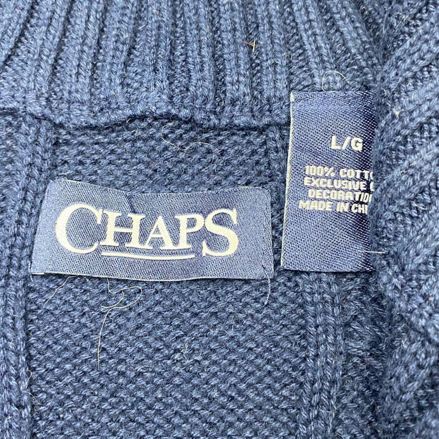 Chaps by Ralph Lauren Vintage Navy Cable Knit Jumper