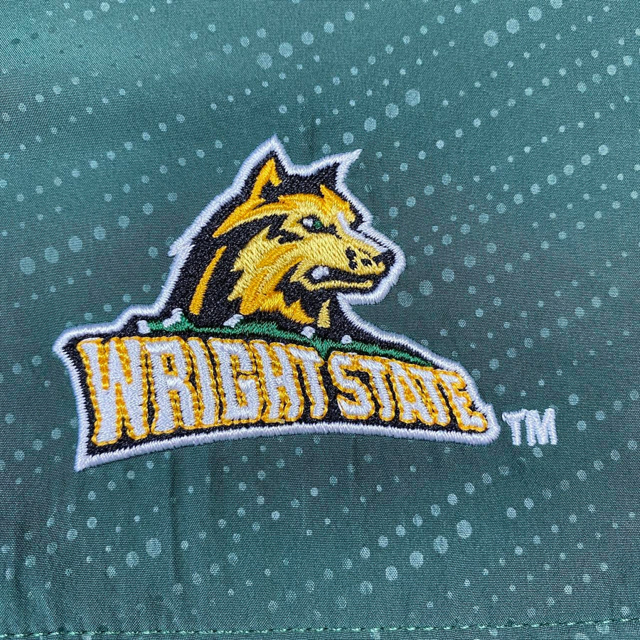 Champion Vintage Green Zip-Up Fleece Lined Jacket - Wright State