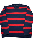 Tommy Hilfiger Vintage Navy & Red Fine Knit Jumper