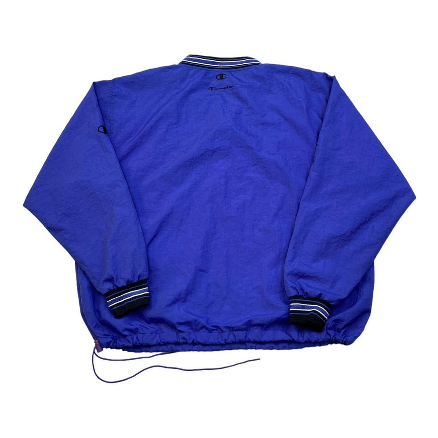 Champion Vintage Blue Lined Retro Pullover Windbreaker