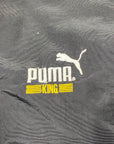 Puma King Vintage Black & White 90s Retro Zip-Up Padded Long Coat