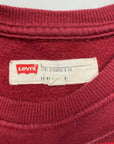 Levi's Vintage Burgundy Blue & Cream Spellout Sweatshirt