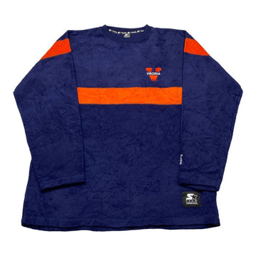 Starter Vintage Virginia Navy & Orange Fleece Sweatshirt