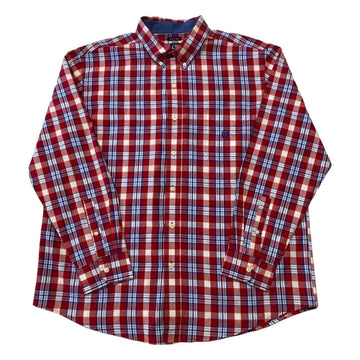 Chaps Vintage Red & Blue Checked Vintage Long-Sleeved Shirt