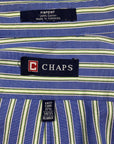 Chaps by Ralph Lauren Vintage Blue Striped Smart Shirt